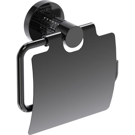 Mexen Triv toilet paper holder, black chrome - 70A33021-73