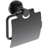 Mexen Triv toilet paper holder, black chrome - 70A33021-73