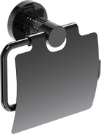 Mexen Triv toilet paper holder, black chrome - 70A33021-73