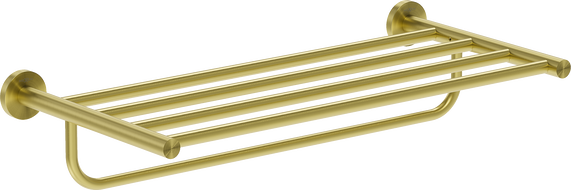 Mexen Ovio towel rack, brushed gold - 70A19581-55