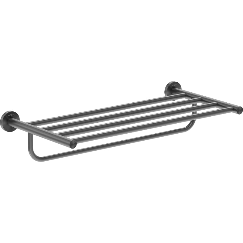 Mexen Ovio towel shelf, brushed gun gray - 70A19581-66