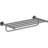 Mexen Ovio towel shelf, brushed gun gray - 70A19581-66