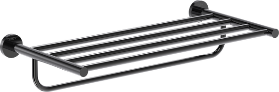 Mexen Ovio towel rack, black chrome - 70A19581-73