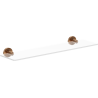 Mexen Ovio hanging glass shelf, brushed copper - 70A19561-65