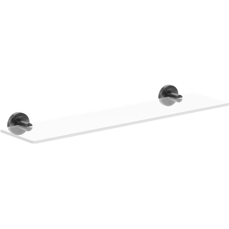 Mexen Ovio hanging glass shelf, brushed gun gray - 70A19561-66
