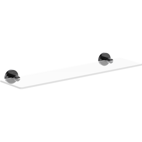Mexen Ovio hanging glass shelf, black chrome - 70A19561-73