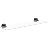 Mexen Ovio hanging glass shelf, black chrome - 70A19561-73
