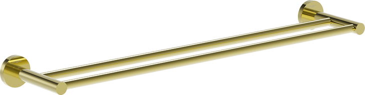 Mexen Ovio double towel rack, gold - 70A19547-50