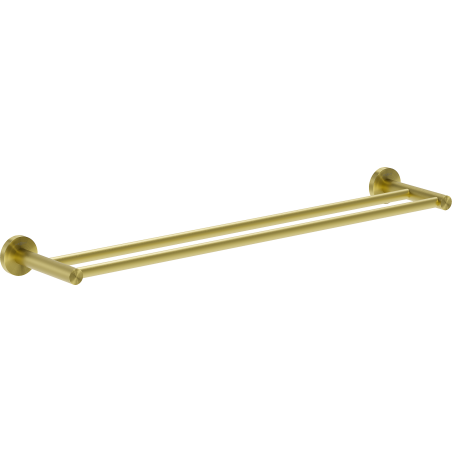 Mexen Ovio double towel rack, brushed gold - 70A19547-55