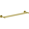 Mexen Ovio double towel rack, brushed gold - 70A19547-55