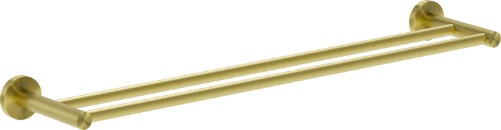 Mexen Ovio double towel rack, brushed gold - 70A19547-55