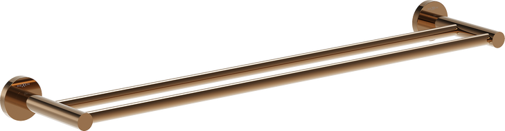 Mexen Ovio double towel rack, rose gold - 70A19547-60