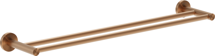 Mexen Ovio double towel rack, brushed copper - 70A19547-65
