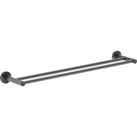 Mexen Ovio double towel rack, brushed gun gray - 70A19547-66