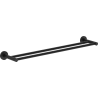 Mexen Ovio double towel rack, black - 70A19547-70