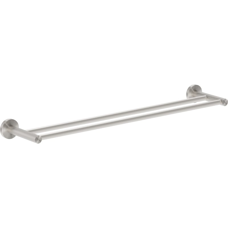 Mexen Ovio double towel rack, brushed nickel - 70A19547-97