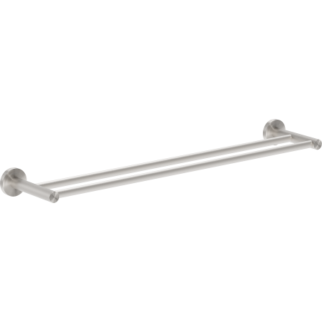 Mexen Ovio double towel rack, brushed nickel - 70A19547-97