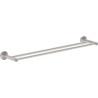 Mexen Ovio double towel rack, brushed nickel - 70A19547-97