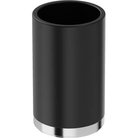 Mexen Triv standing toothbrush holder, black/chrome - 70A33053-00B