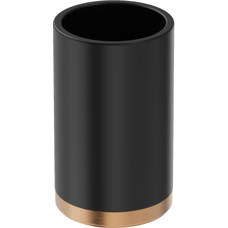 Mexen Triv freestanding toothbrush holder, black/brushed copper - 70A33053-65B