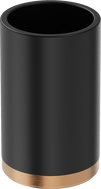 Mexen Triv freestanding toothbrush holder, black/brushed copper - 70A33053-65B