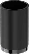 Mexen Triv standing toothbrush holder, black/black chrome - 70A33053-73B