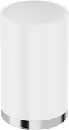 Mexen Triv standing toothbrush cup, white/chrome - 70A33053-00W