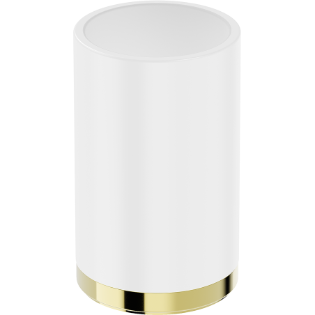 Mexen Triv standing toothbrush holder, white/gold - 70A33053-50W