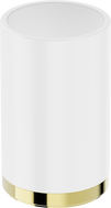 Mexen Triv standing toothbrush holder, white/gold - 70A33053-50W