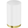Mexen Triv standing toothbrush holder, white/brushed gold - 70A33053-55W