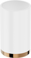 Mexen Triv standing toothbrush cup, white/rose gold - 70A33053-60W