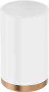 Mexen Triv standing toothbrush cup, white/brushed copper - 70A33053-65W