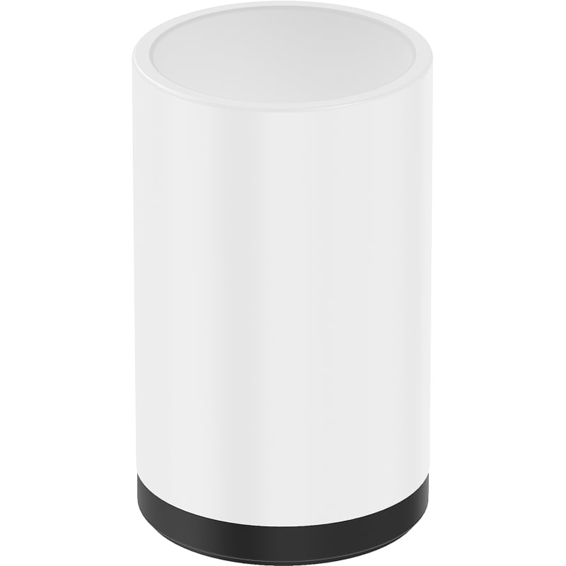 Mexen Triv standing toothbrush holder, white/black - 70A33053-70W
