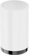 Mexen Triv standing toothbrush holder, white/black chrome - 70A33053-73W