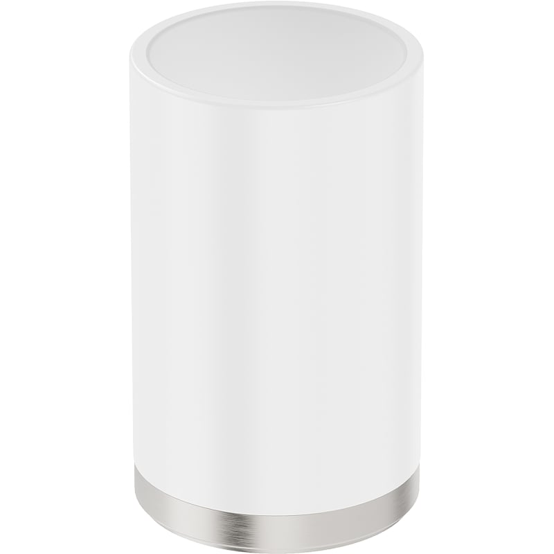 Mexen Triv standing toothbrush holder, white/brushed nickel - 70A33053-97W