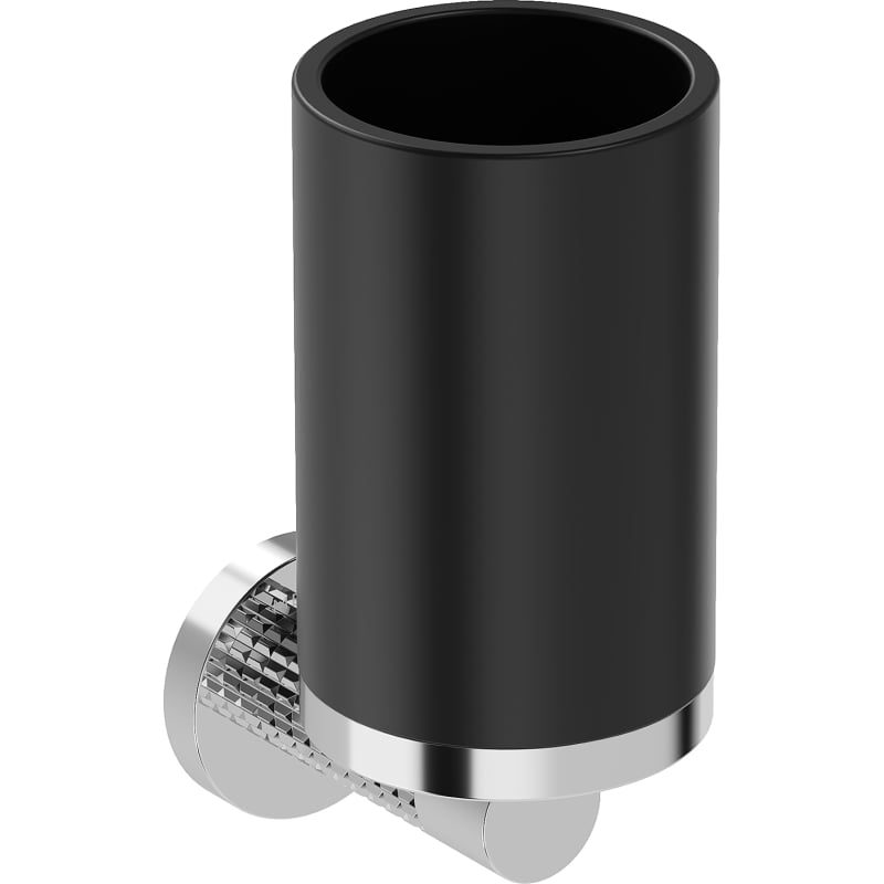 Mexen Triv toothbrush holder, black/chrome - 70A33051-00B
