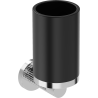 Mexen Triv toothbrush holder, black/chrome - 70A33051-00B