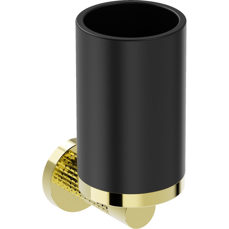 Mexen Triv toothbrush holder, black/gold - 70A33051-50B