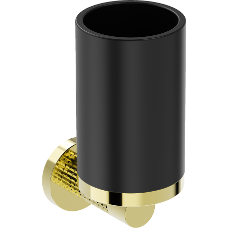 Mexen Triv toothbrush holder, black/gold - 70A33051-50B