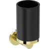 Mexen Triv toothbrush holder, black/gold - 70A33051-50B