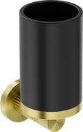 Mexen Triv toothbrush holder, black/brushed gold - 70A33051-55B