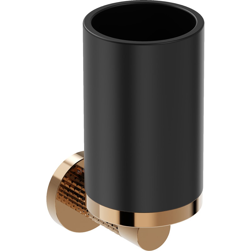 Mexen Triv toothbrush holder, black/rose gold - 70A33051-60B