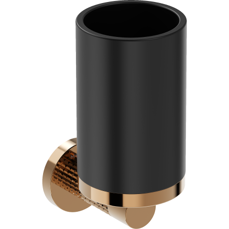 Mexen Triv toothbrush holder, black/rose gold - 70A33051-60B