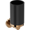 Mexen Triv toothbrush holder, black/rose gold - 70A33051-60B
