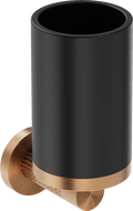Mexen Triv toothbrush cup, black/brushed copper - 70A33051-65B