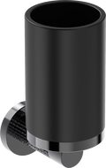 Mexen Triv toothbrush holder, black/black chrome - 70A33051-73B
