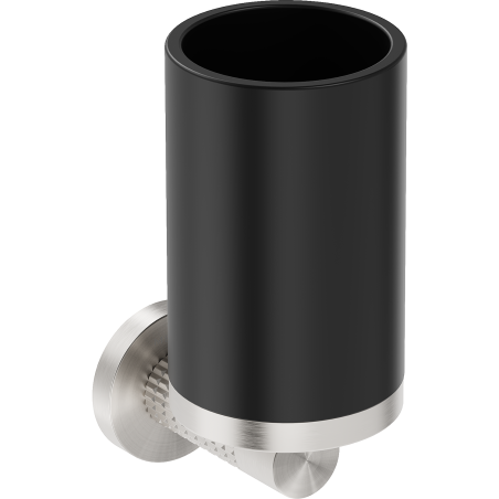 Mexen Triv toothbrush holder, black/brushed nickel - 70A33051-97B