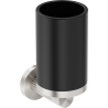 Mexen Triv toothbrush holder, black/brushed nickel - 70A33051-97B