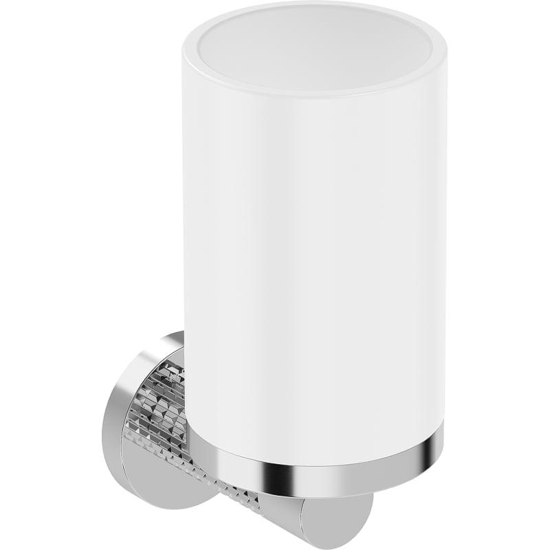 Mexen Triv toothbrush holder, white/chrome - 70A33051-00W