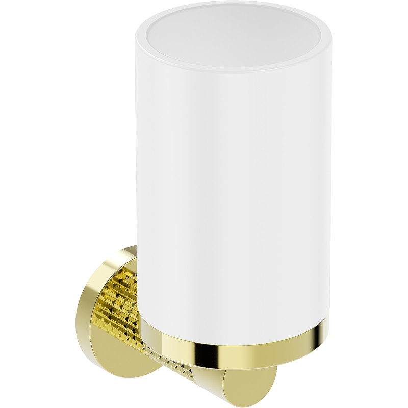 Mexen Triv toothbrush holder, white/gold - 70A33051-50W